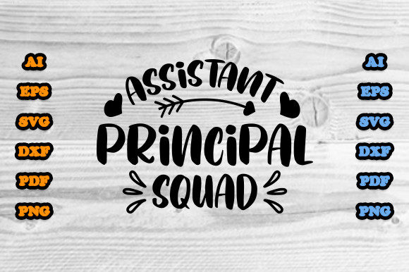 Assistant Principal Squad SVG: Graphics & Print Templates