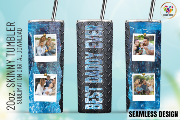 Best Daddy Ever Tumbler Wrap: Graphics & Print Templates