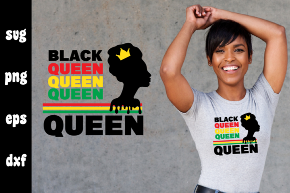Black Woman, Black Queen SVG: Graphics for Crafts & Branding