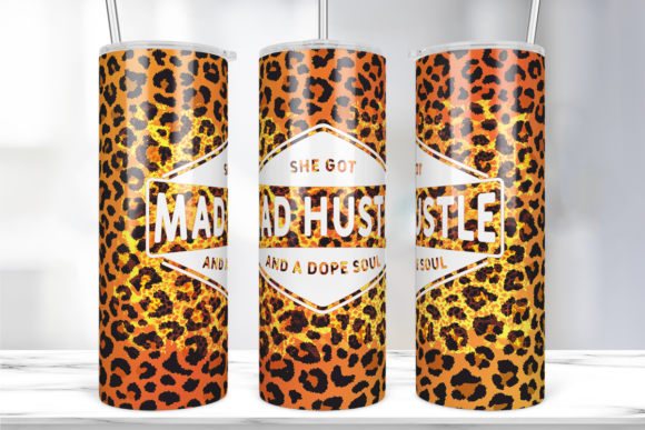 Cheetah Print 20oz Tumbler Wrap: Graphics & Print Templates