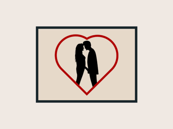 Couple Line Print, Lovers Line Art, Love