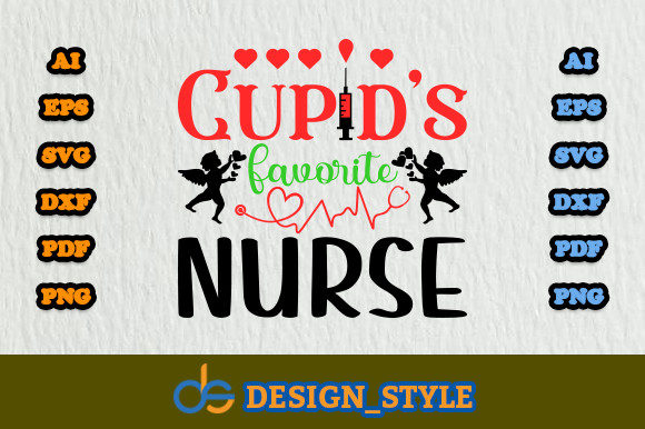 Cupid’s Favorite Nurse: Graphics & Print Templates