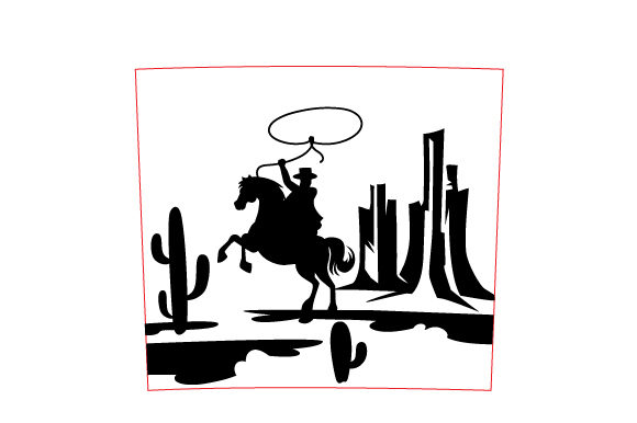 Far West Landscape Tumbler Wrap: Crafts & Food Amp Design Asset