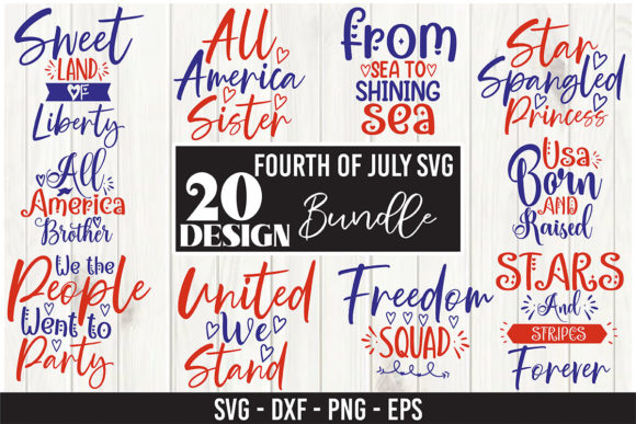 Fourth of July SVG Bundle: Graphics for Crafts & Seasonal Branding