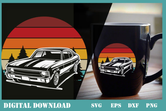 Retro Oldtimer Car Graphics & Print Templates