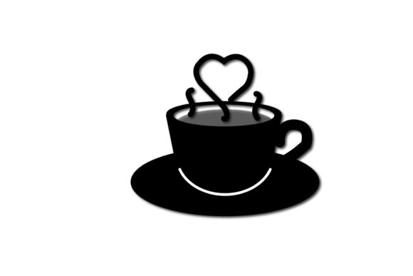 Tea Cup Black Filled Icon: Clean Graphics for Editorial Icons