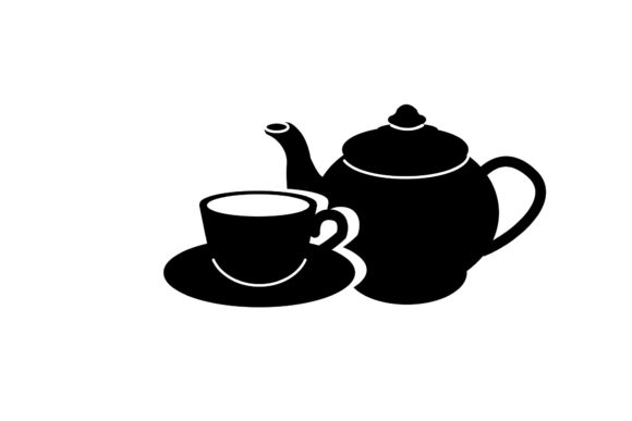 Teapot and Cup Icon: Clean Graphics & Versatile Icons