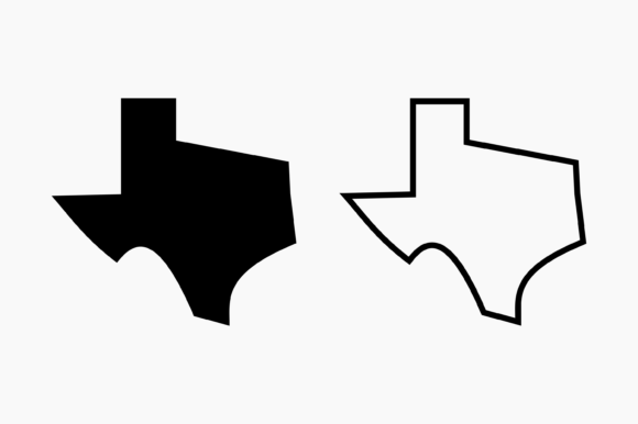 Texas Simple Silhouette: Graphics for Crafts & Real Client Work